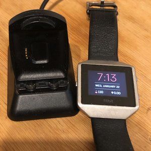 Fit Bit Blaze Watch Leather Band and Charger #1283